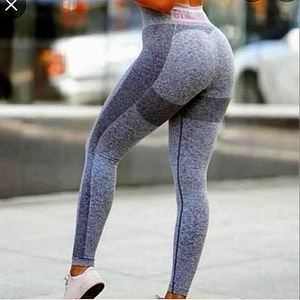 Gymshark Leggings Grey/Chalk Pink